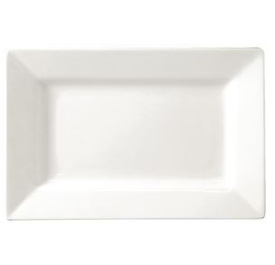 Teller Rechteckig | Lumina Porzellan Weiß | 310x175mm | 2 Stück