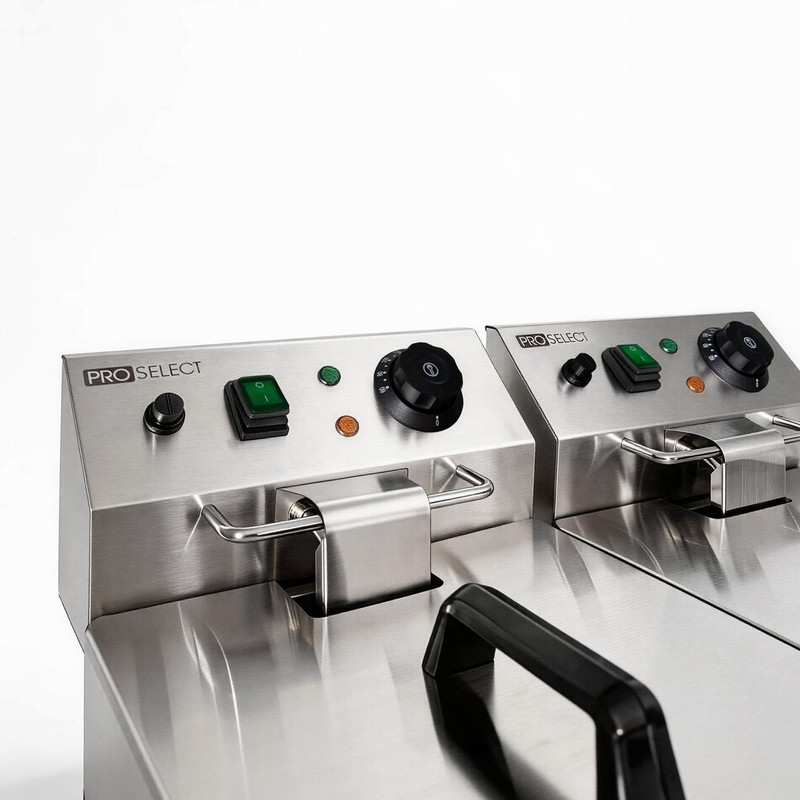 Dubbele friteuse 2x8L 2800W RVS ProSelect