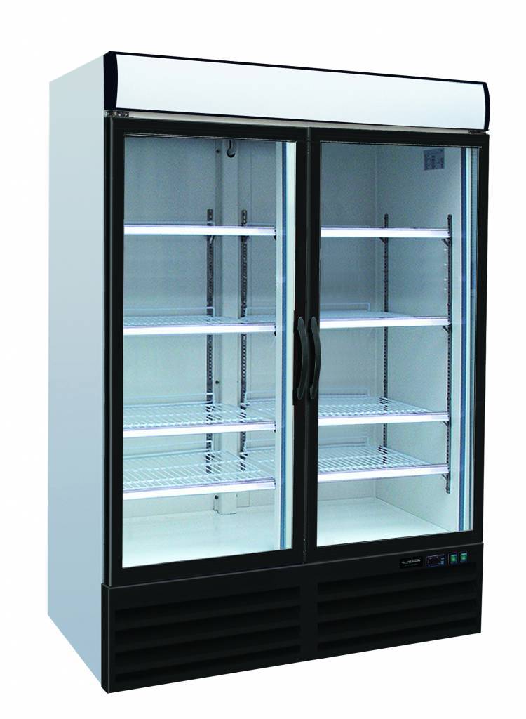 Tiefkühlschrank 2 Glastüren | 1079 Liter | Kühlmittel R290 | 1370x700x(h)1990mm