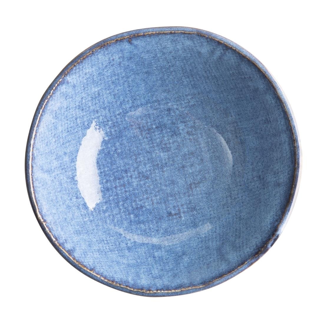 Olympia Denim Blue Coupe Kommen 160 mm (Pak van 6)