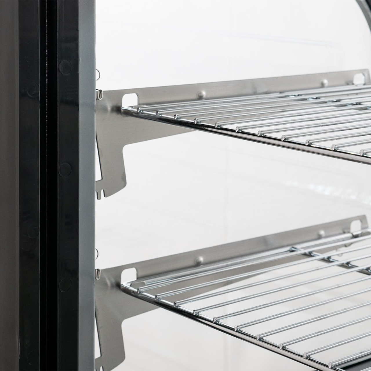 Kühlvitrine ECO 160 Liter, 880 mm, mit LED-Beleuchtung und 2 Ablagen