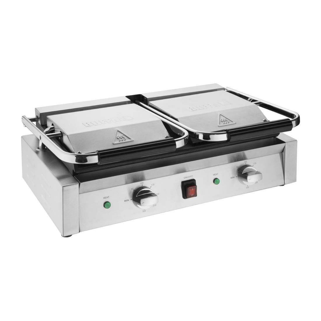 Buffalo Bistro dubbele contactgrill glad/glad Buffalo Bistro dubbele contactgrill glad/glad