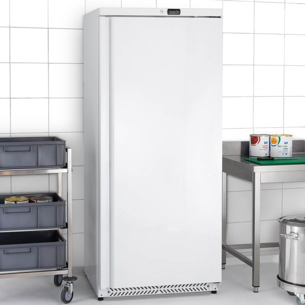 Witte vrieskast ECO 590 liter, 1 deur, afsluitbaar
