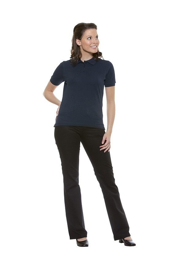 Damen Poloshirt Basic | Marine | 100% Baumwolle | Erhältlich in 6 Größen