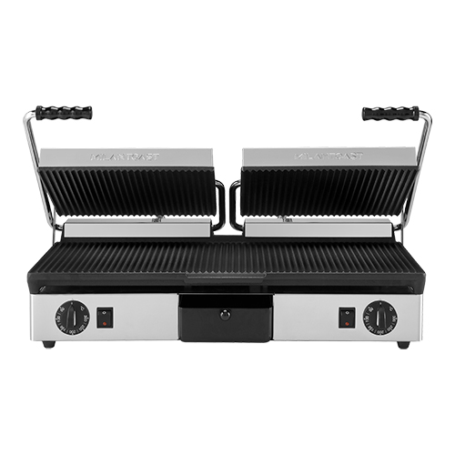 Contact grill nervuré Milano toast - 640x380x (h) 170mm