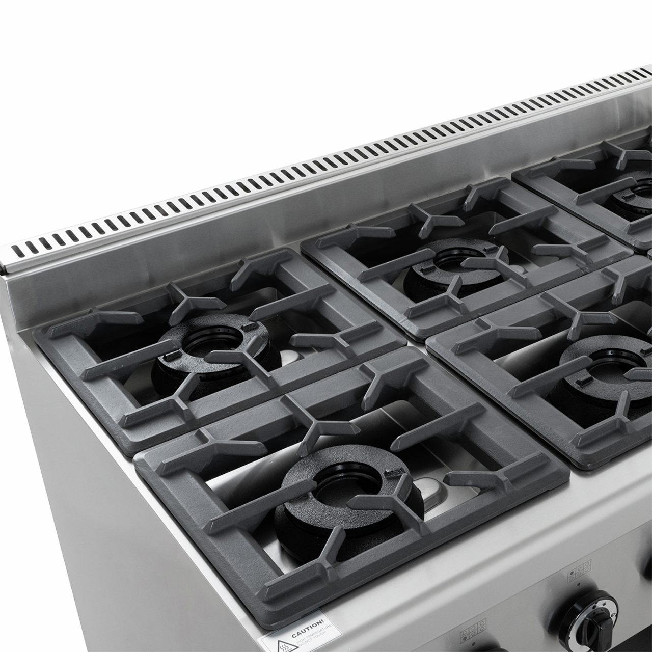 Gasfornuis ECO met open onderstel - 43,2 kW - 6 branders