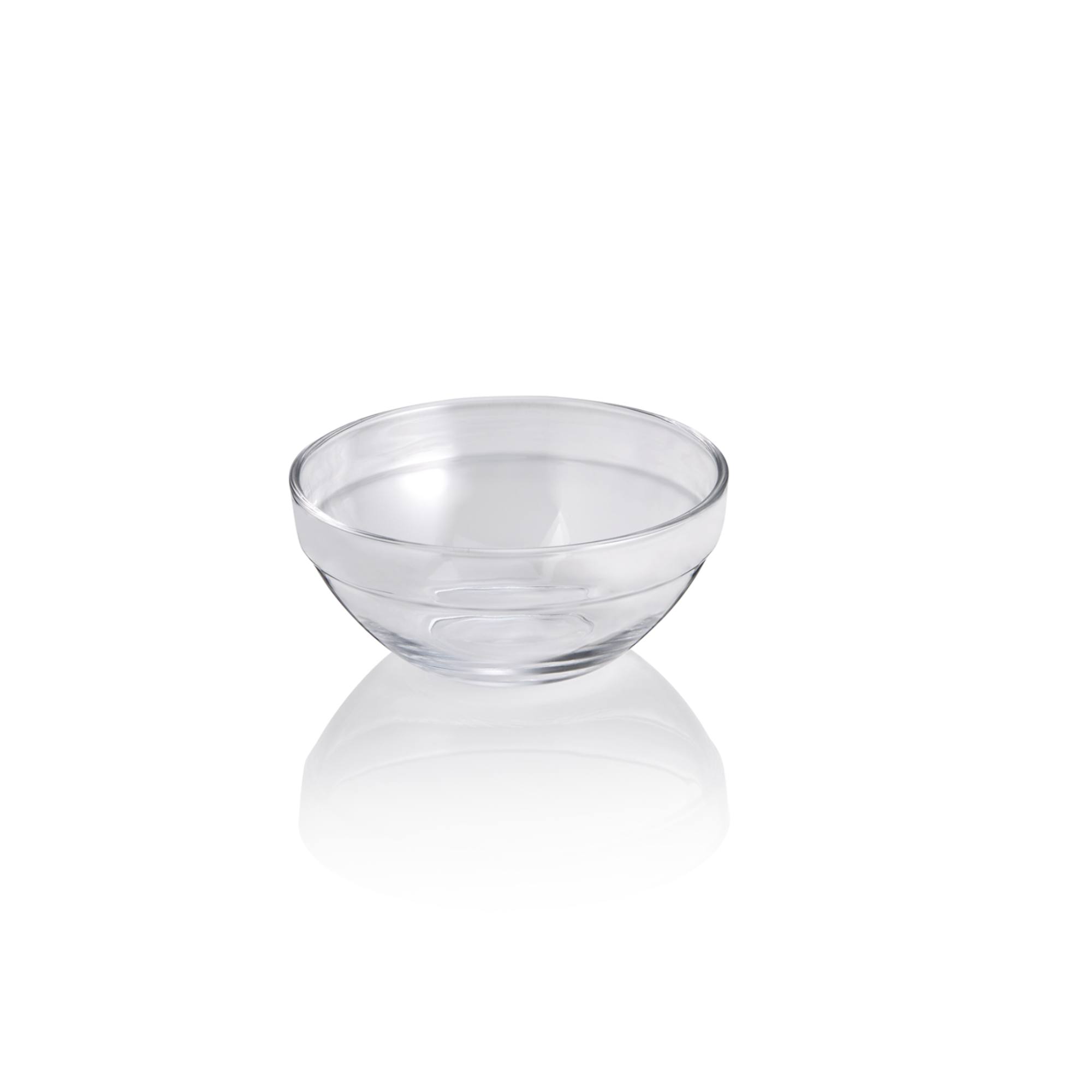 Kom-set, Ø 14 cm, hoogte 6,5 cm, set van 6 stuks, getemperd glas