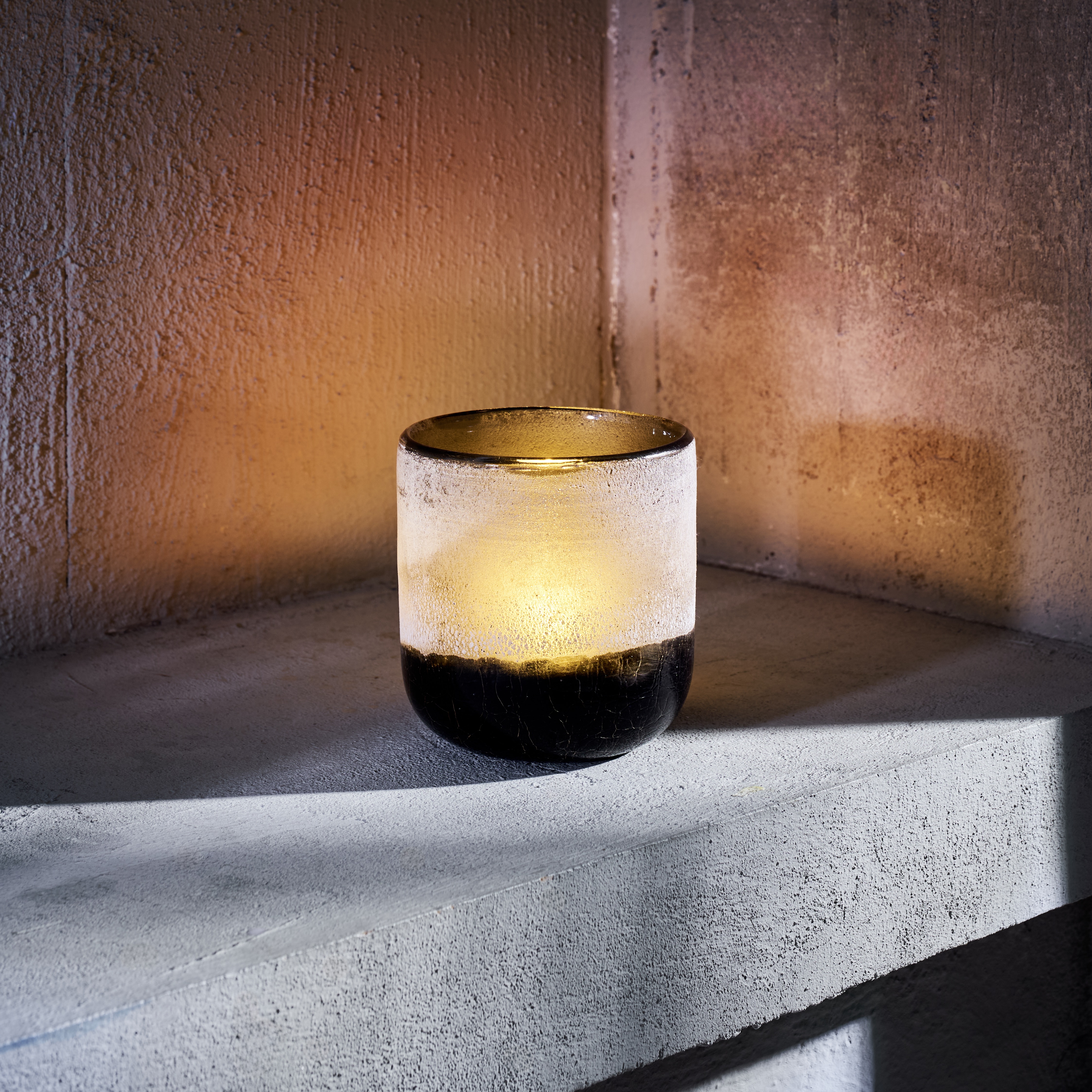 mat grafietgrijs YUYU, Ø 10 cm, hoogte 11 cm, glas