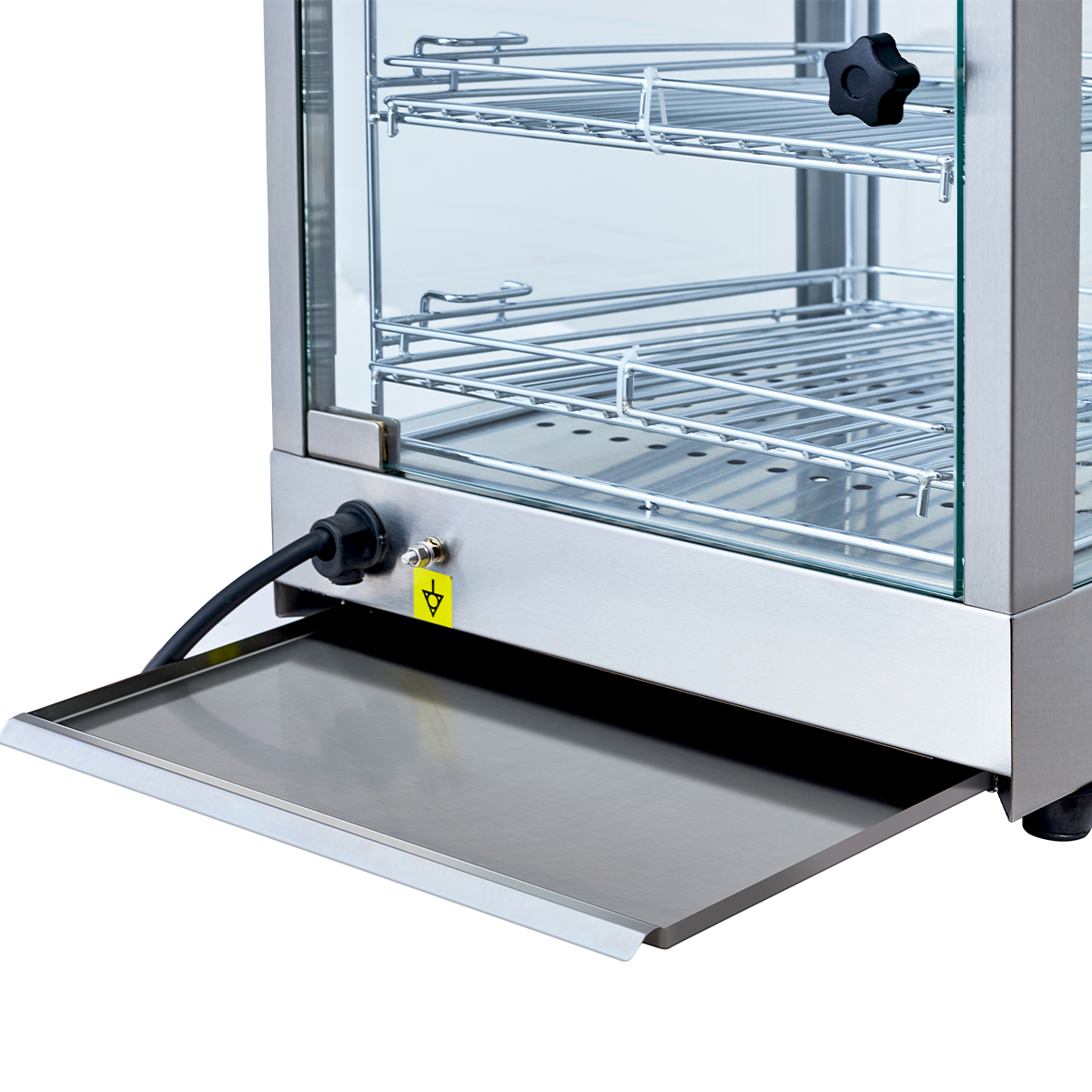 Warmhoudvitrine ECO 350 | 3 schappen | Halogeenverlichting | 30 tot 85 °C