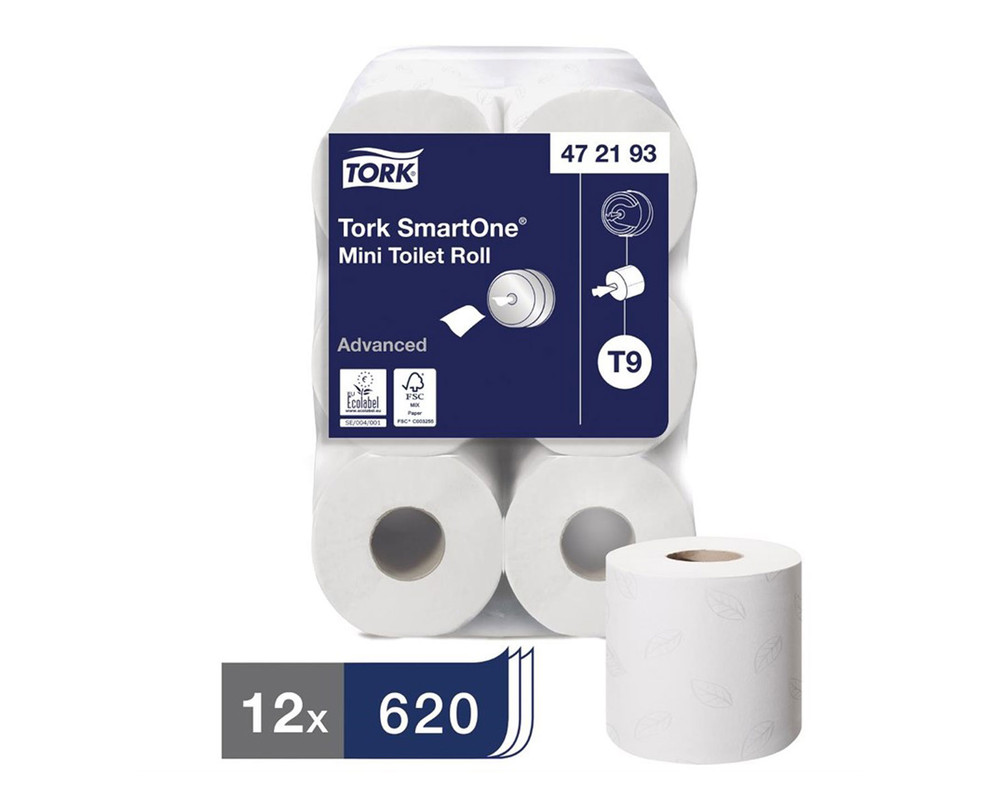 Tork SmartOne mini toiletrollen (12 stuks)