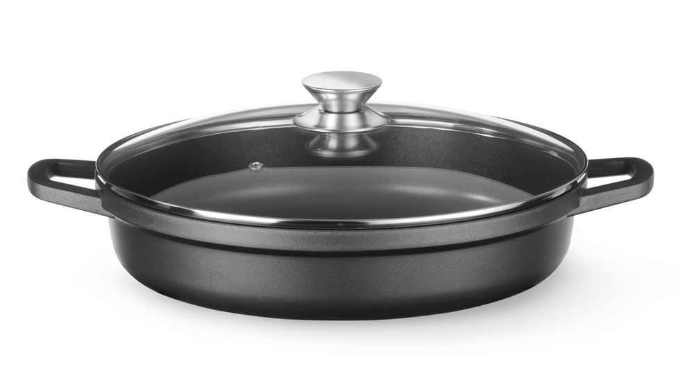 Braadpan met antiaanbaklaag - 4,3L - Zwart - 425x332x(H)70mm