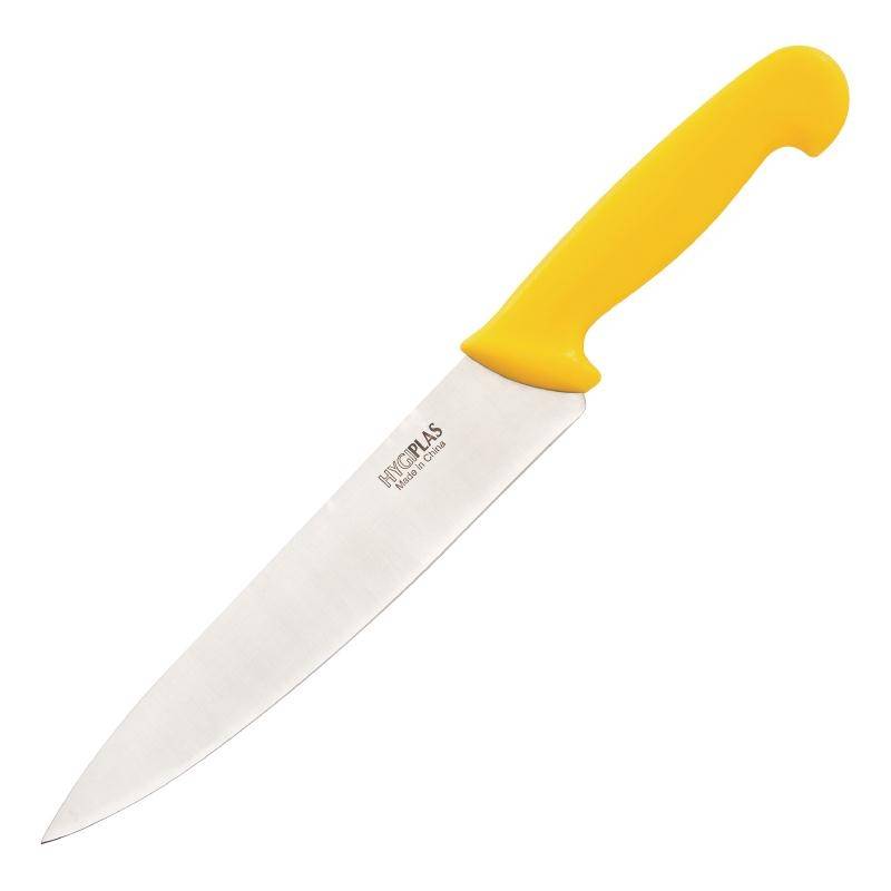 Couteau De Cuisinier - Hygiplas - Manche Jaune - 215mm