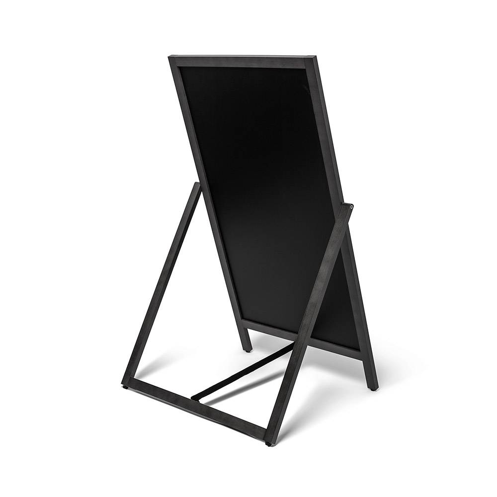 Houten A-bord Flip 55 x 105 cm Zwart
