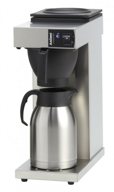Koffiezetapparaat RVS Animo | 10385 | Excelso T | Inc RVS Kan 2 Liter | 2100W | 190x370x(h)480mm