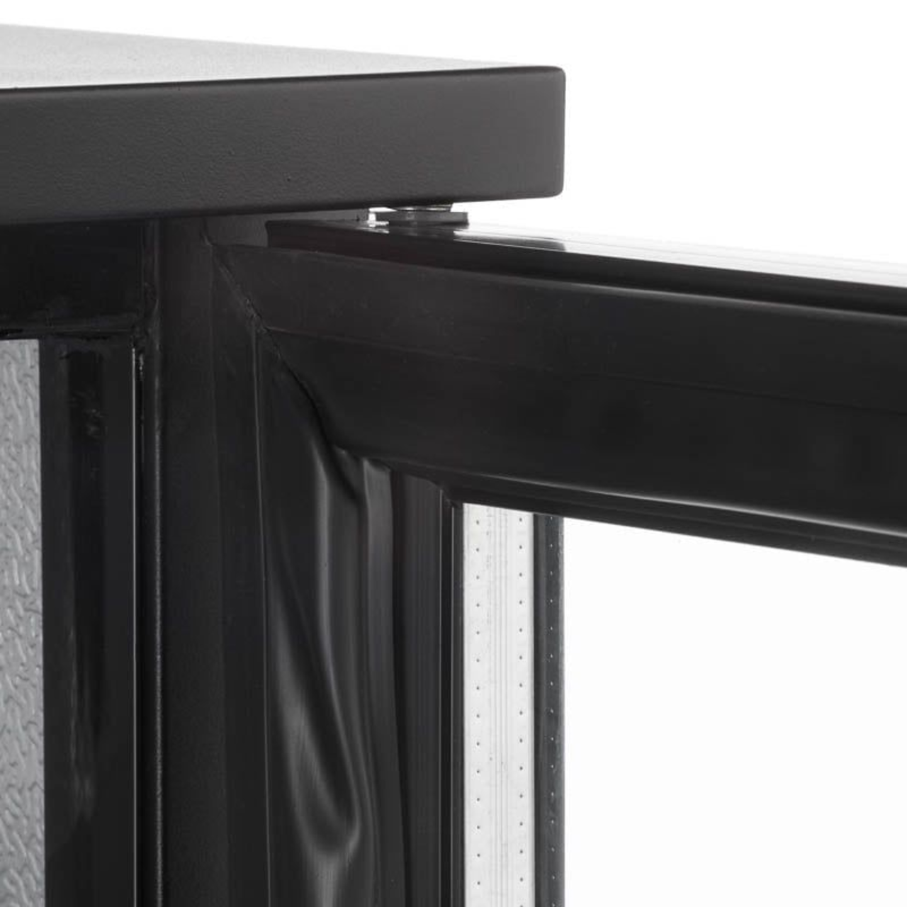 Armoire à boissons ECO 130 noire, éclairage LED, encastrable sous plan