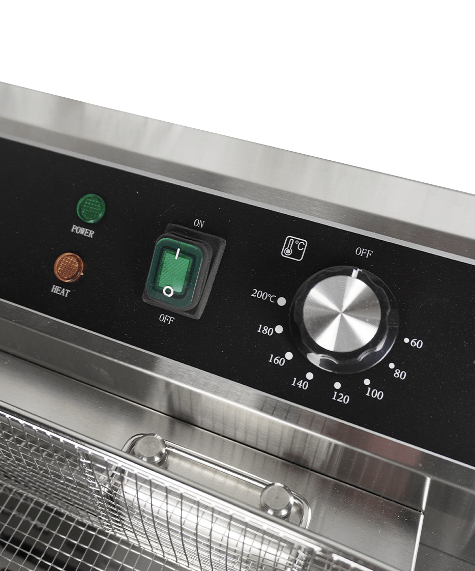 Elektro Tischfriteuse 25L - Mit Abflussventil