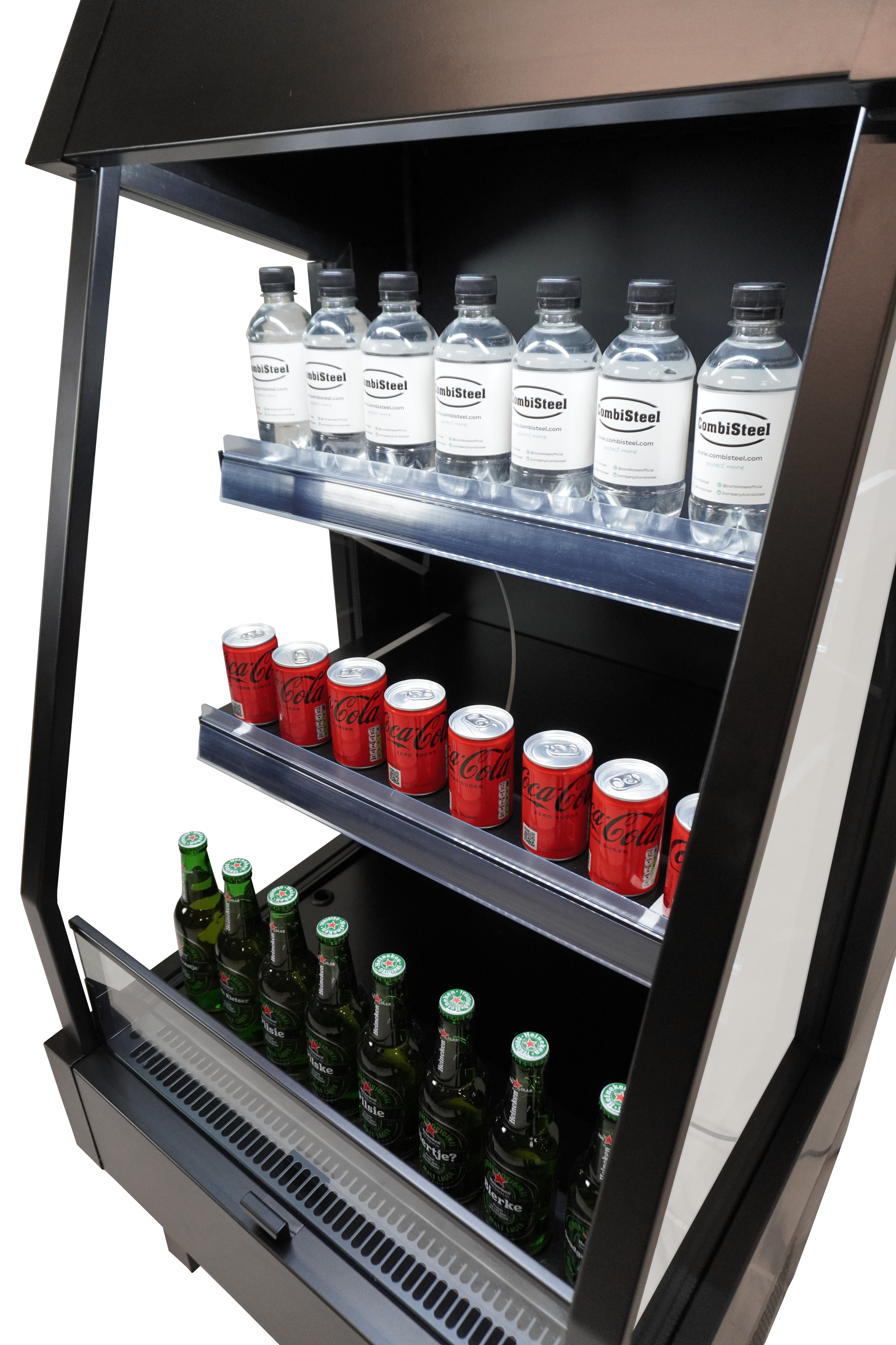 Impulskoeler Open Zwart 165L