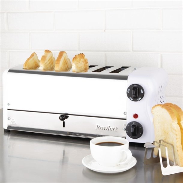 Rowlett Esprit 6 Slot Toaster Weiß