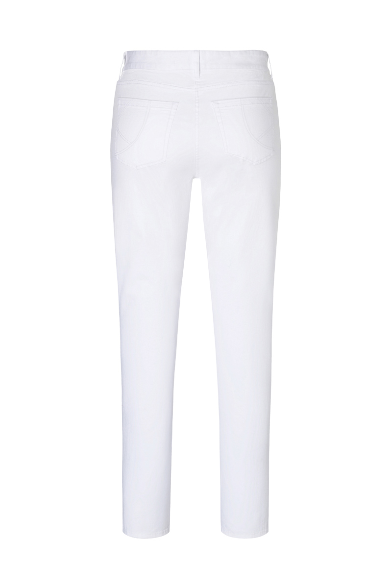 Klassieke Stretch Herenbroek Met 5 Zakken - Wit - 56
