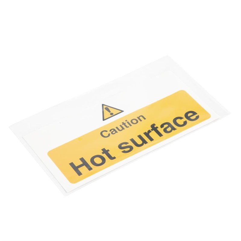 Vogue Warnschild "Caution - Hot surface" Heiße Oberfläche