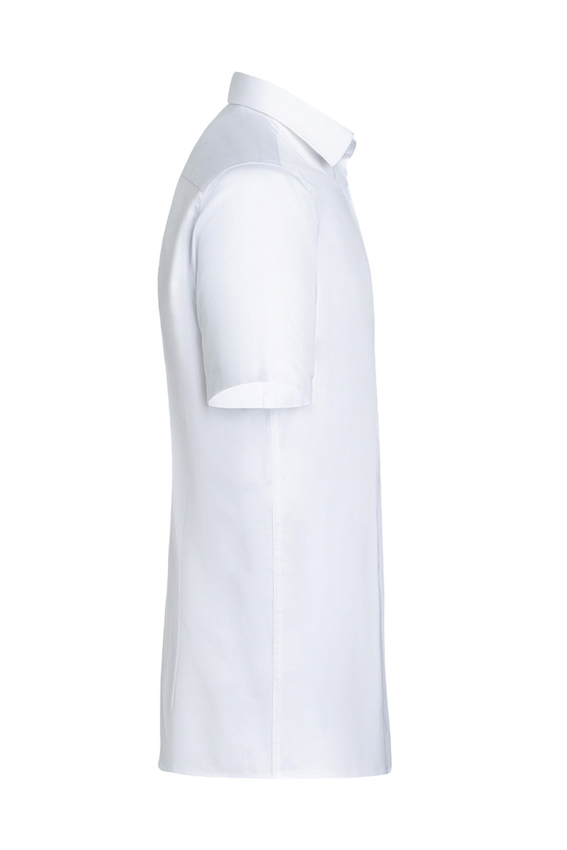 Kurzarm Herrenhemd Active-Stretch in Modern-Fit - Weiß - M