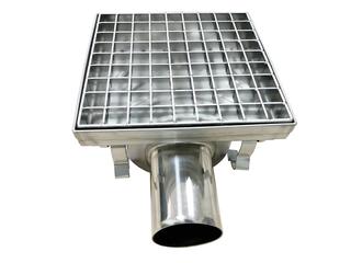 Bodenablauf - Edelstahl - 200x200x(h)131mm