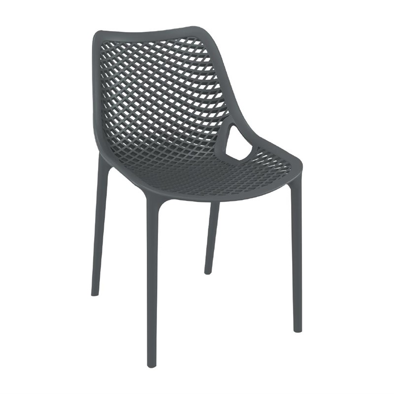 Chaise Recyclable Air Anthracite | 4 pièces