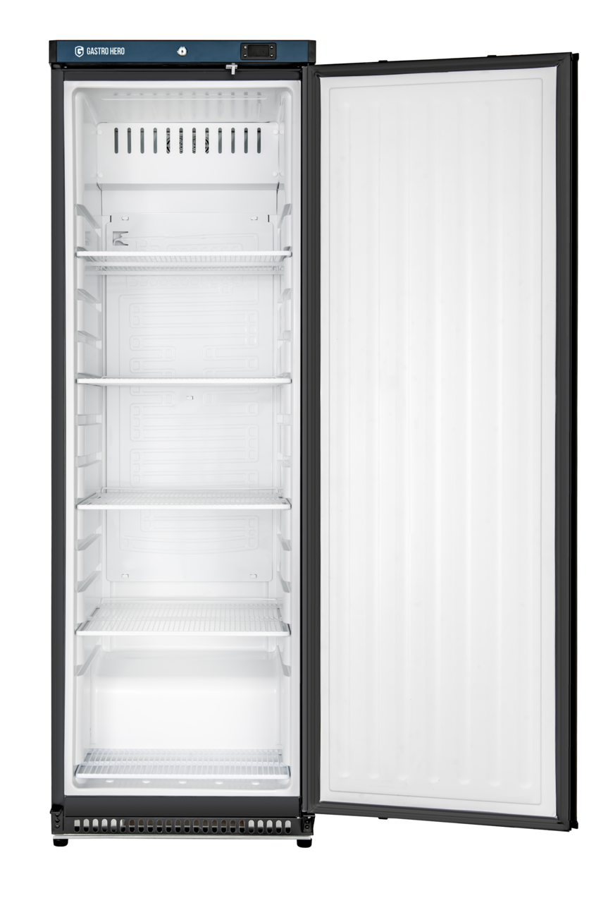 Armoire réfrigérée ECO 400, intérieur en plastique, noir