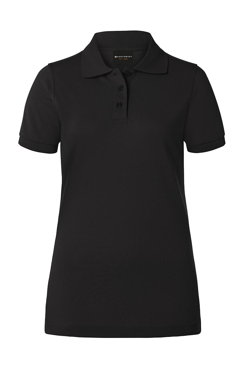 Dames Poloshirt  - Zwart - 2XL