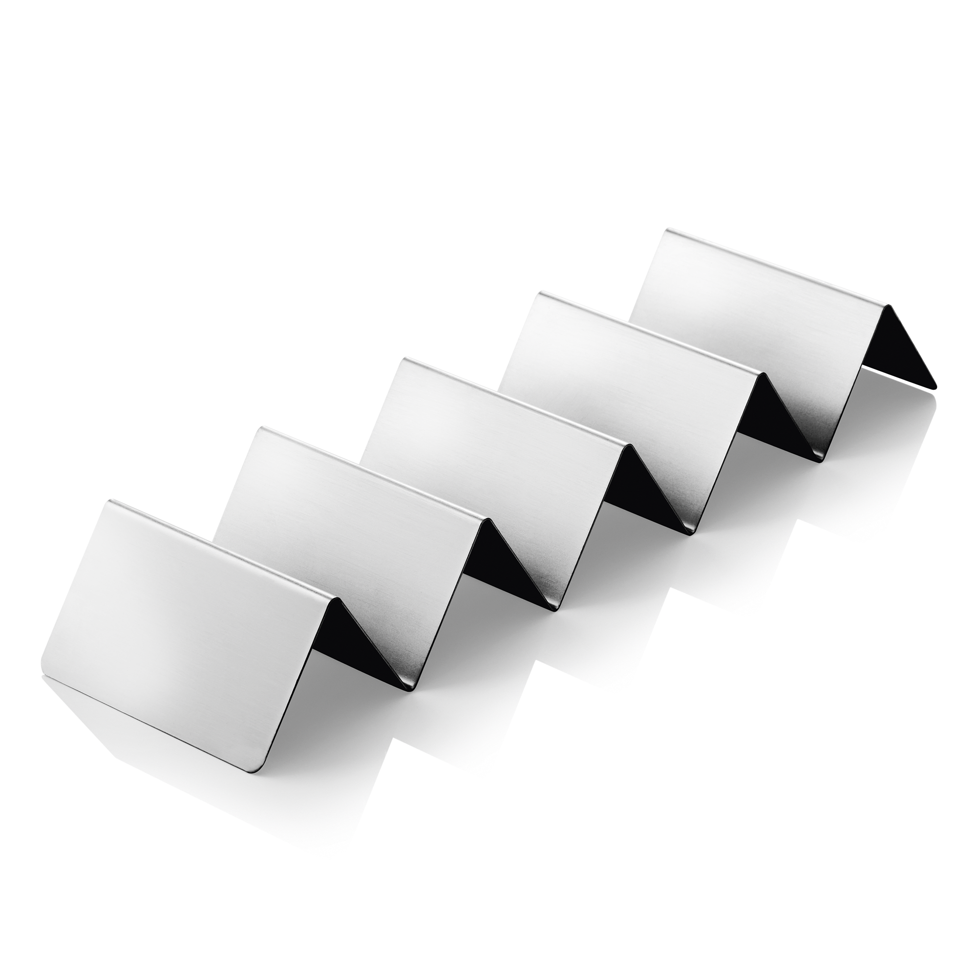 Présentoir à snacks avec 4 étagères, 35 x 10 x 5 cm, acier inoxydable