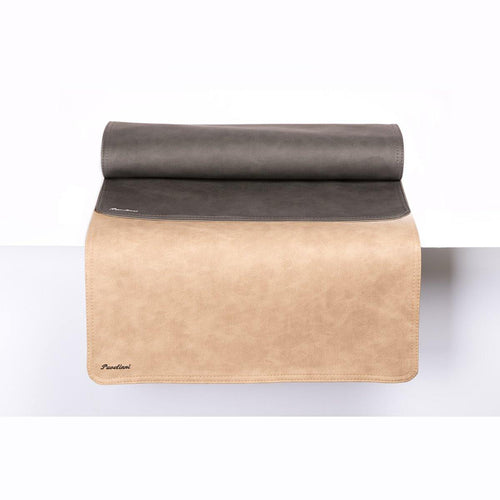 Chemin de Table Vintage - Cuir - Double Face - 450x1200mm - Disponible en 7 Couleurs