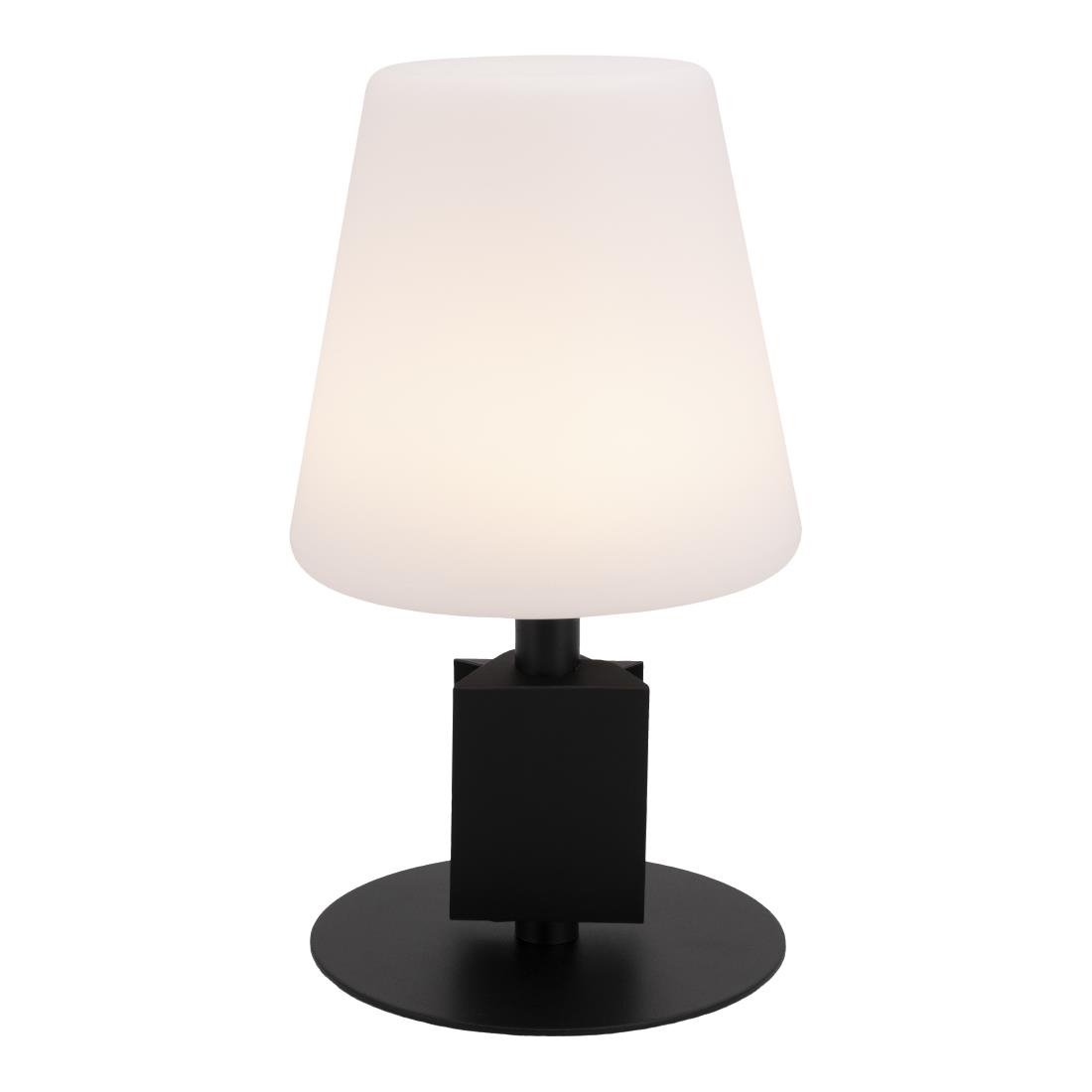 Lampe de table noire LED Securit Michelle avec 3 étiquettes ardoises amovibles 