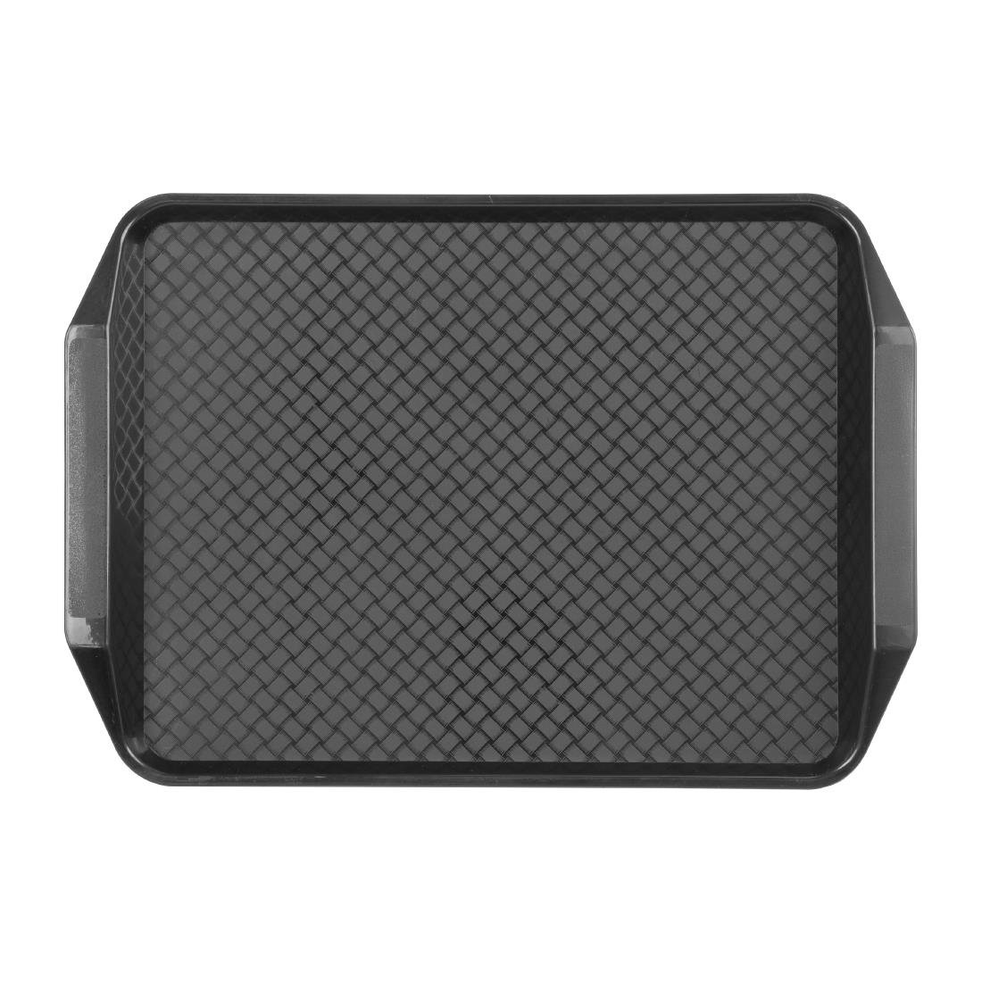 Olympia Kristallon Handvat Fast Food Dienblad Zwart 435X305mm