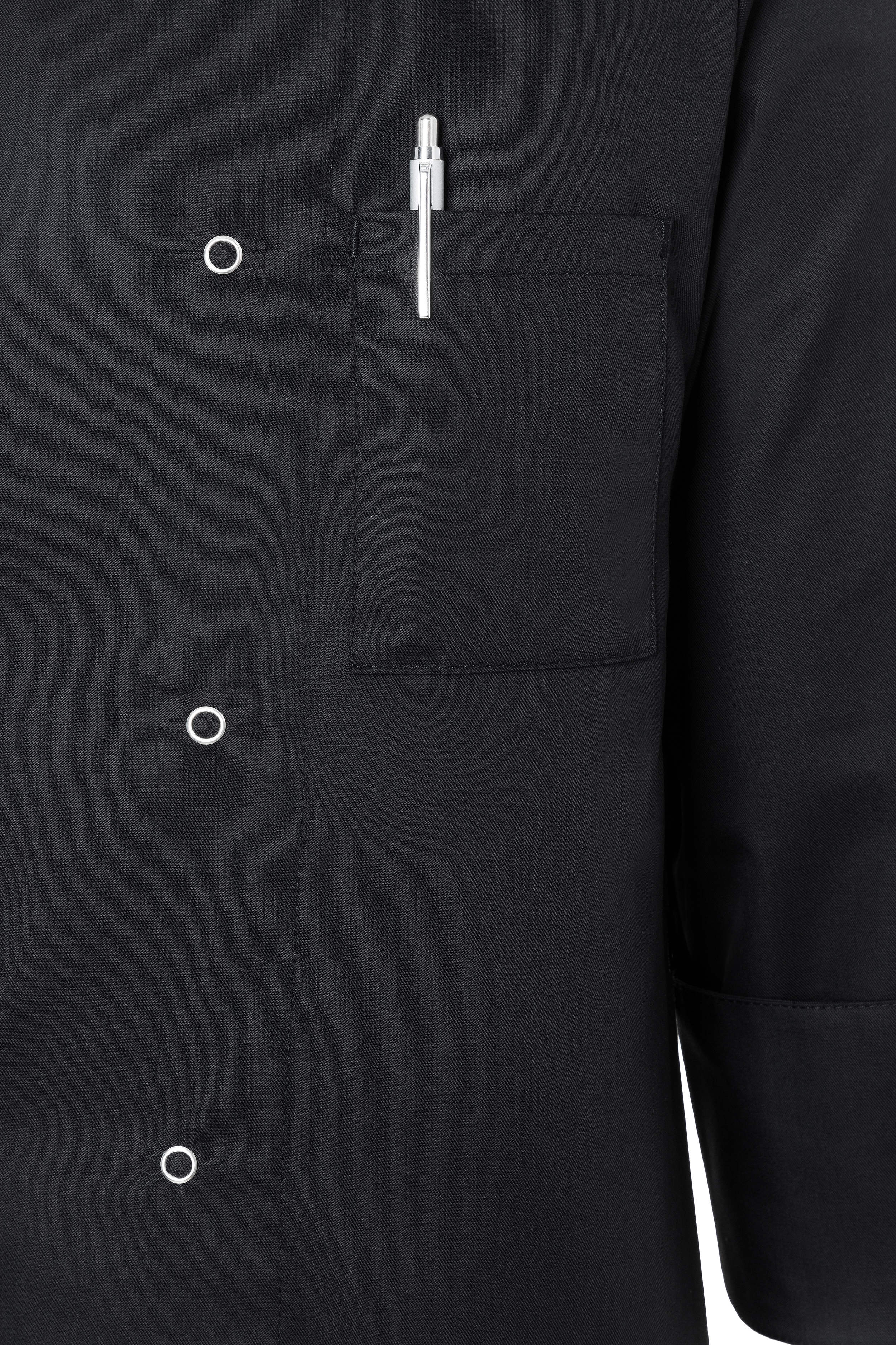 Veste de cuisine Basic - Noir - 65% polyester / 35% coton - XL