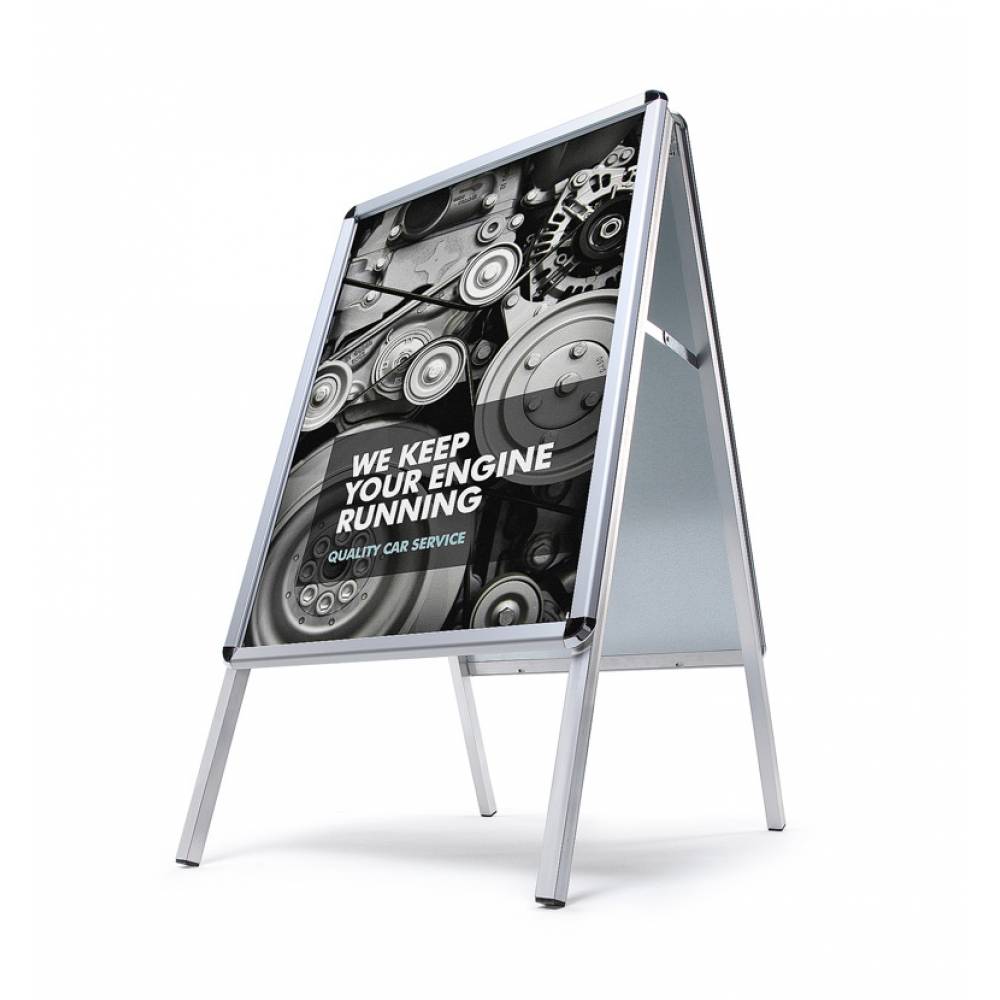 Panneau de trottoir en aluminium avec coins ronds A1