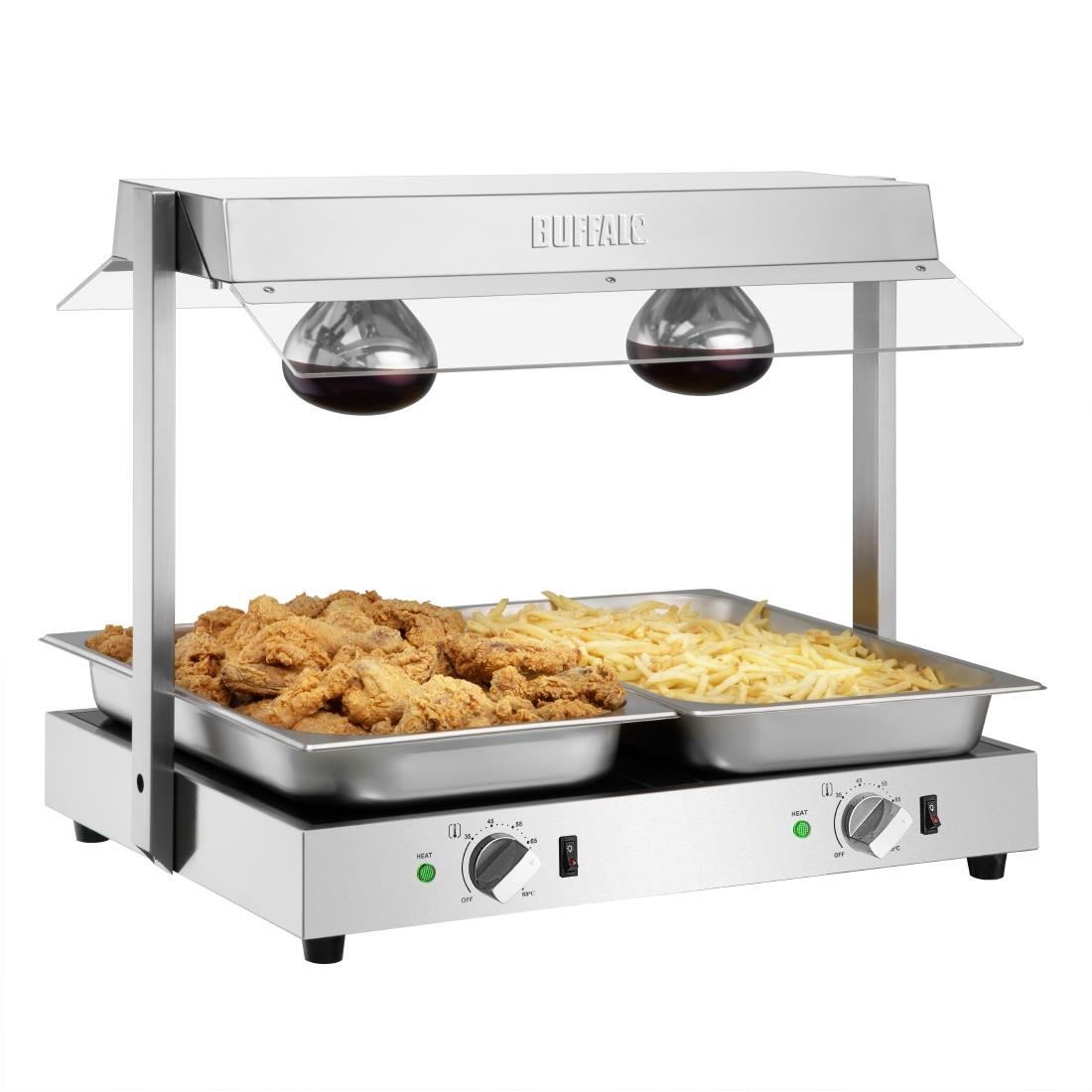 Buffalo Voedselverwarmer Met Portaal 2X GN 1/1