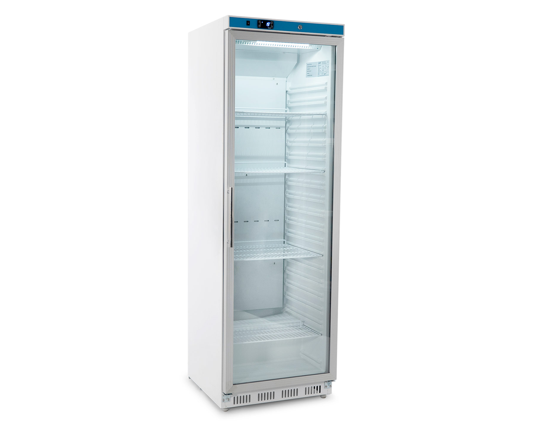 Kühlschrank mit Glastür - Weiß - 361L