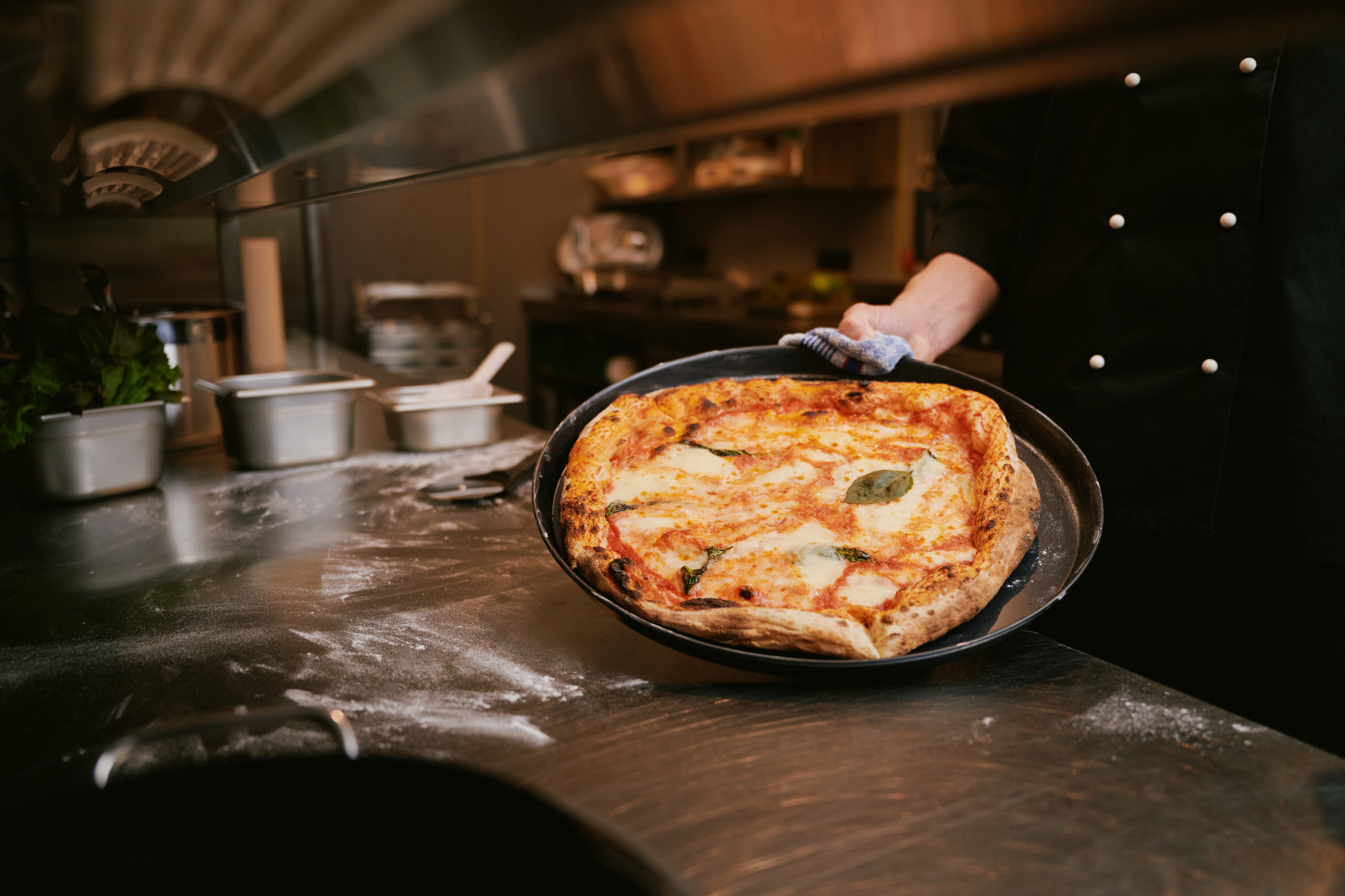 Pizzaplaatenset, Ø 30 cm, Set van 10 stuks, blauwe plaat