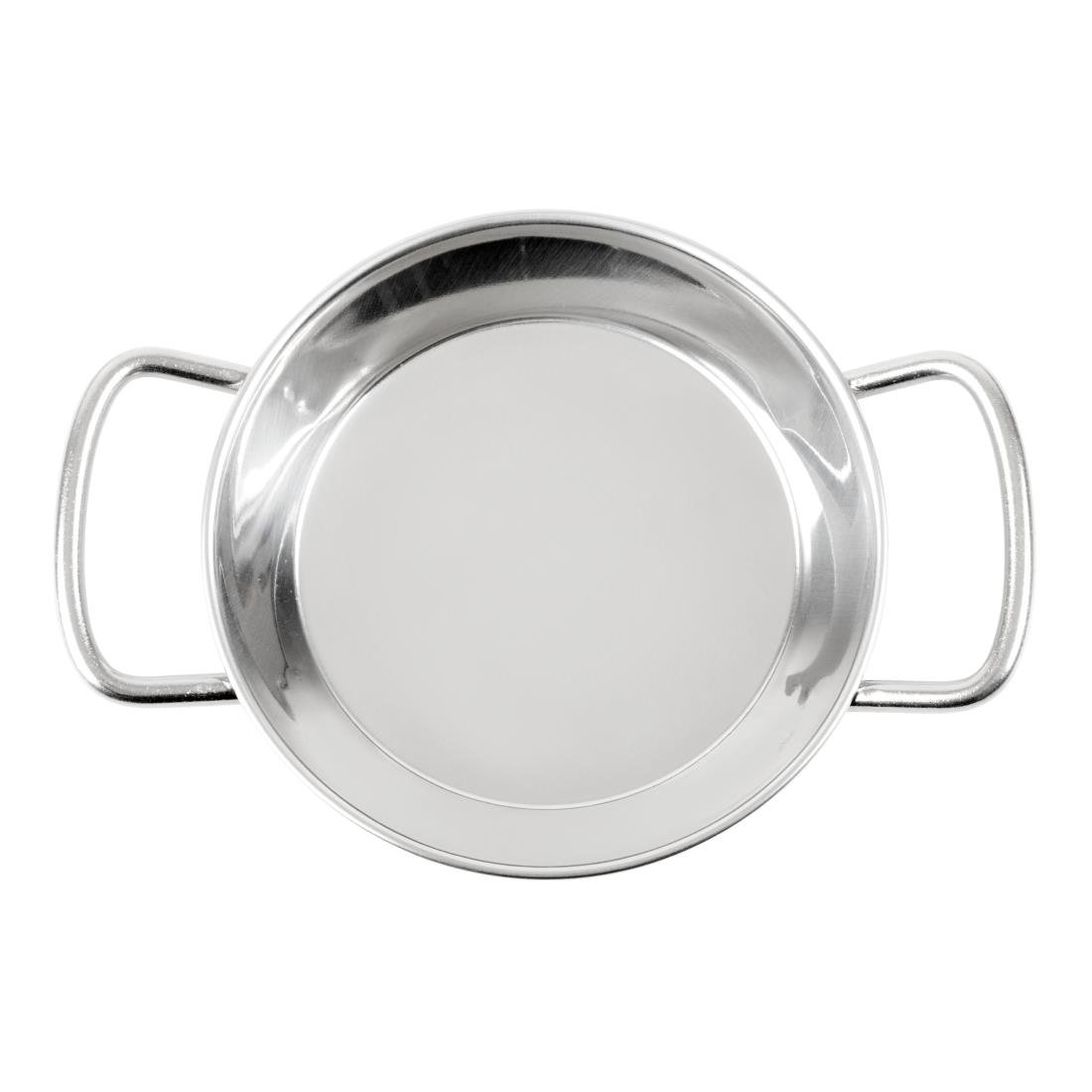 Olympia Tafelpresentatie Mini Paellapan Roestvrij Staal 120mm