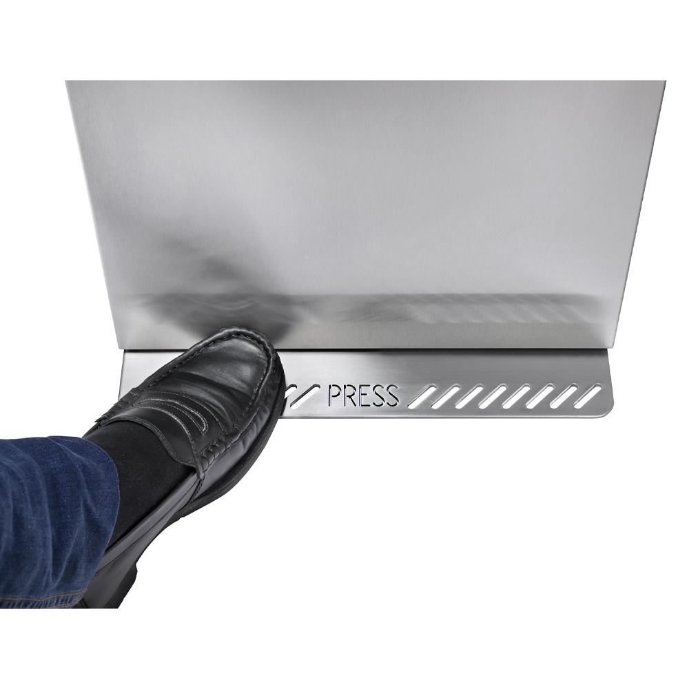 Gekoelde waterfontein met pedaal, roestvrij staal, 35 liter/uur