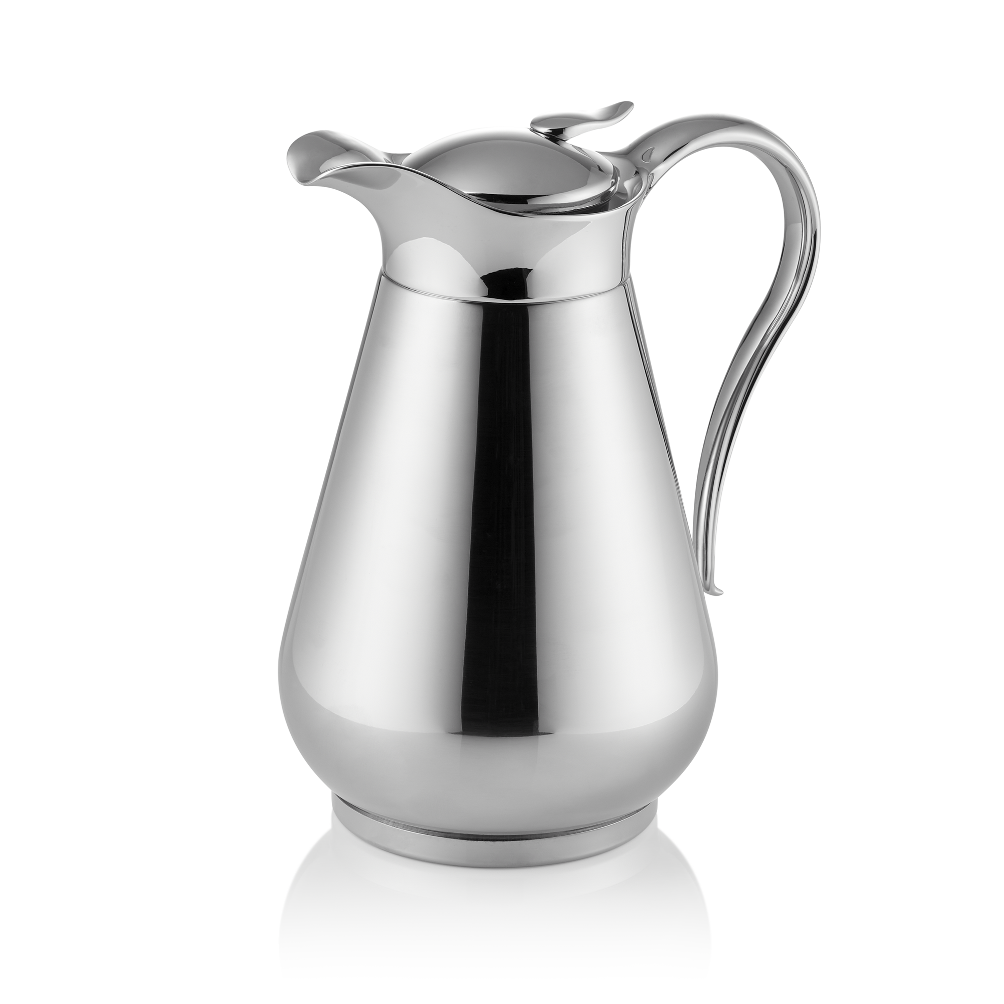 Isolierkanne, 1 ltr., Ø 13,5 cm, Höhe 19 cm, Chromnickelstahl 18/8