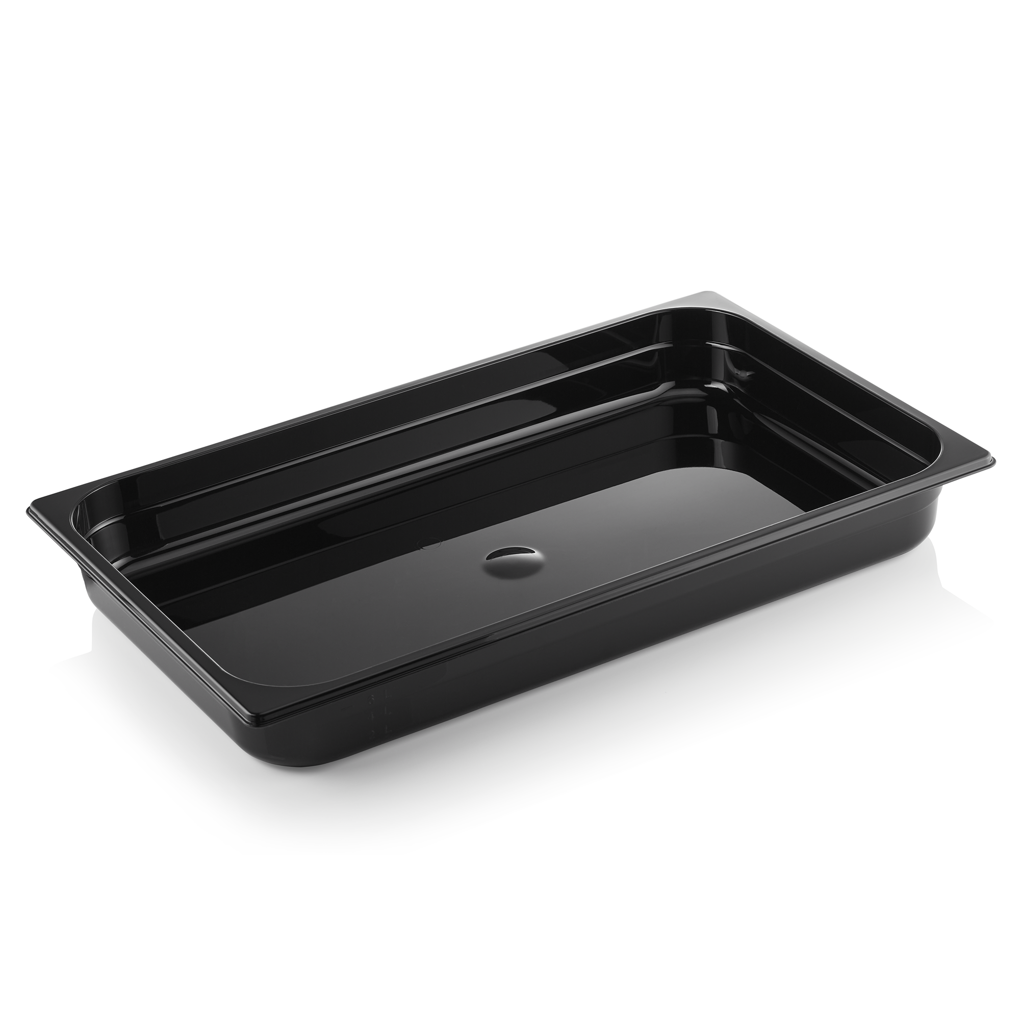 GN container GN 96 zwart 1/1-065 mm, zwart, polycarbonaat