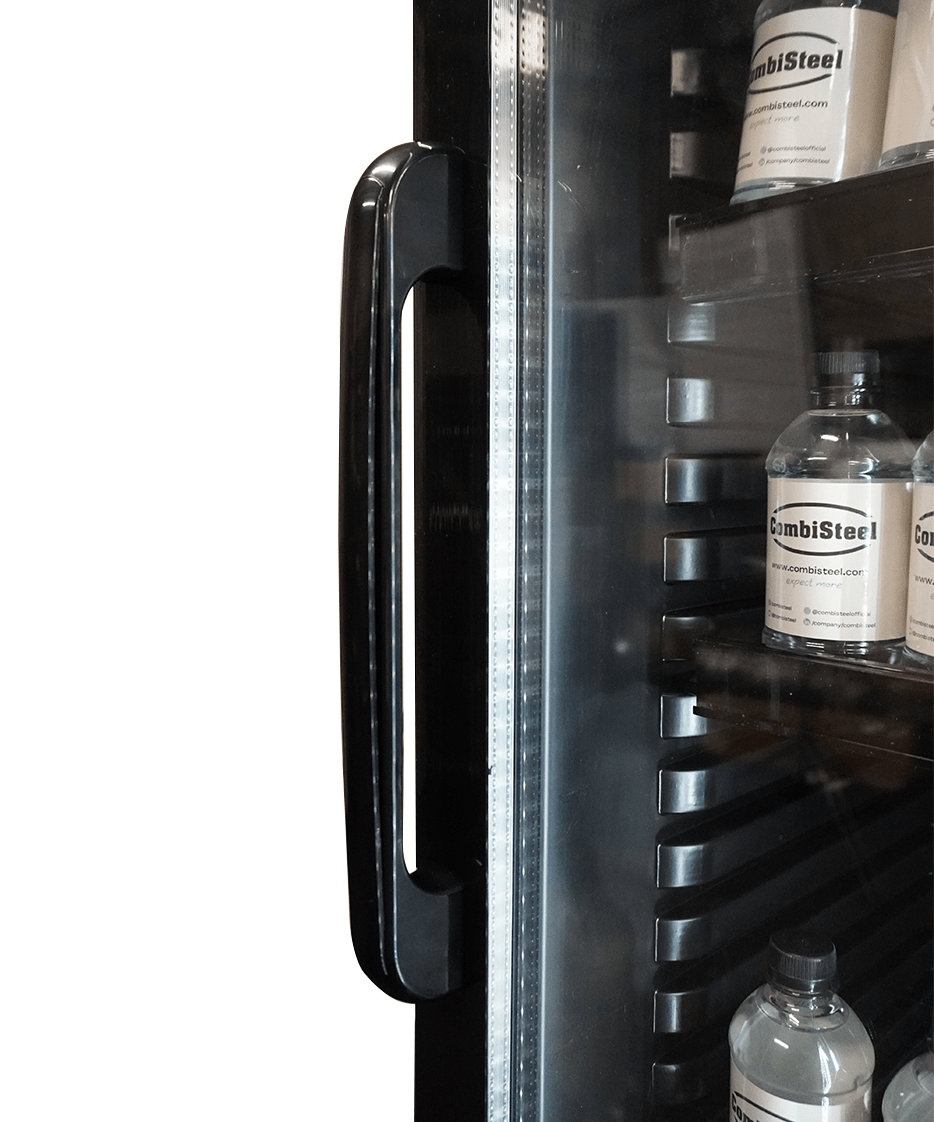 Drankenkoelkast 1 Glasdeur Zwart Sve-450 Bl