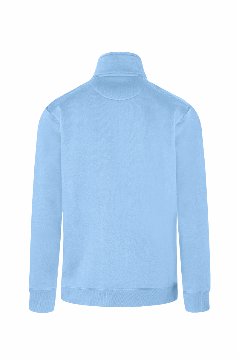 Herren Workwear Sweatjacke Soft-Face, aus nachhaltigem Material - Eisblau - L