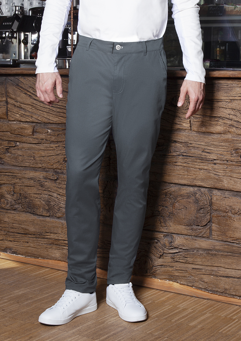 Herren 5-Pocket-Hose Classic-Stretch - Anthrazit - 48