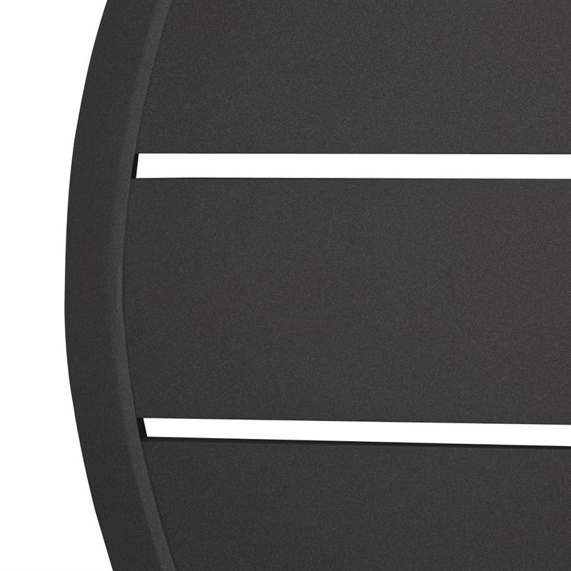 Plateau de Table Rond en Aluminium Bolero Noir - 580mm