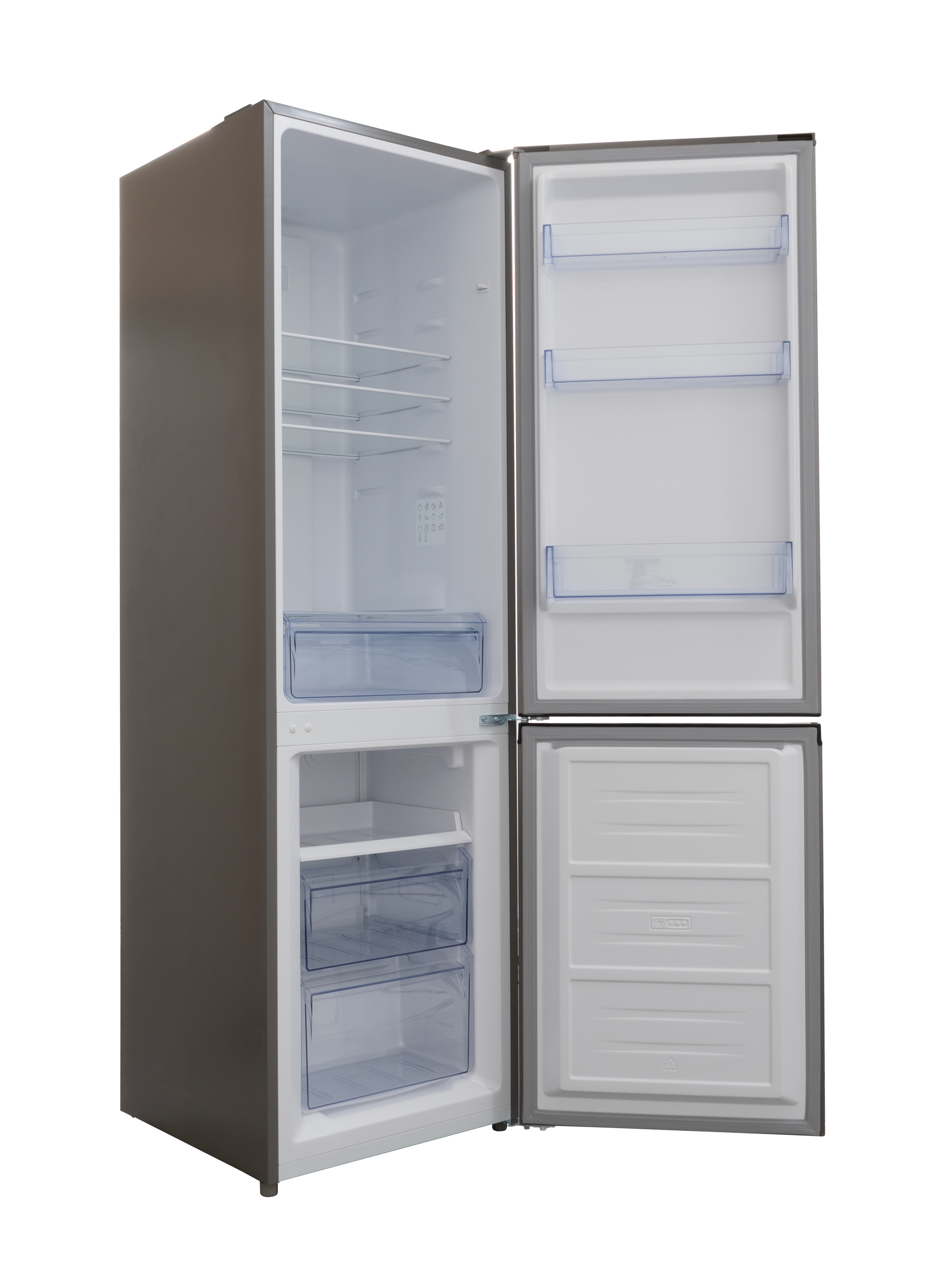 Kühl-/Gefrierkombination - Edelstahl - 182 + 71L - Frilec