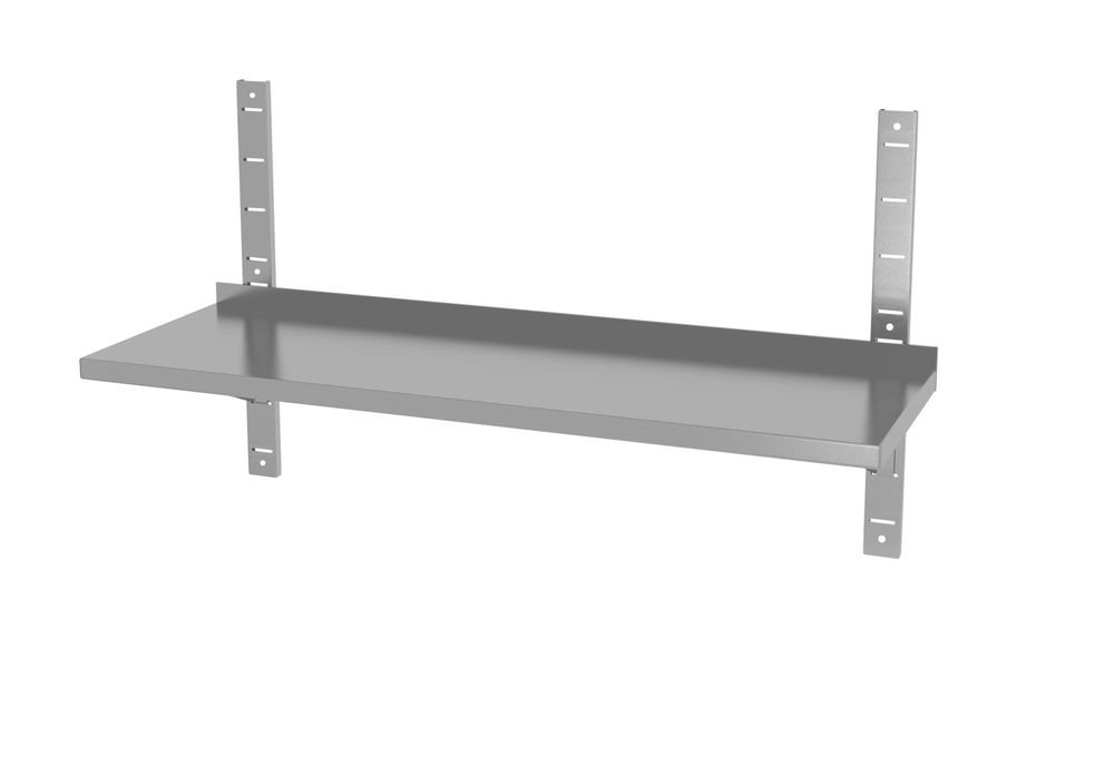 Étagère murale réglable - simple - avec 2 supports - 2 u. - 1000x300x(H)600mm