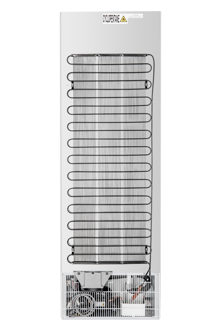 Opslagvrieskast ECO 400, binnenruimte van kunststof, wit
