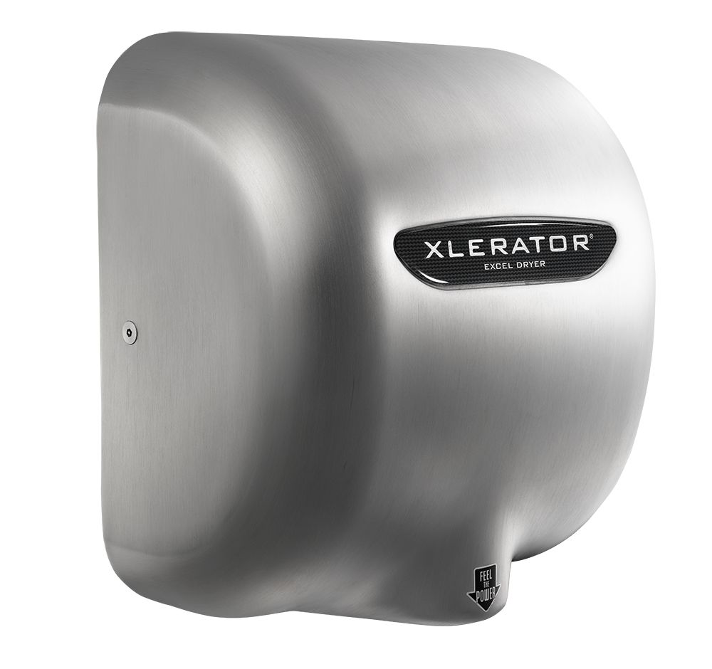 Xlerator Handdroger XL-SB RVS | Zeer Krachtig | 10 sec | 1400W | Geborsteld Roestvrij Staal